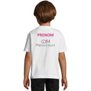 T-shirt enfant coton col rond « Gym Menucourt »