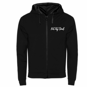 Veste à capuche noire "Chorale For my Soul"