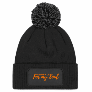 Bonnet pompon noir « Chorale For my Soul »