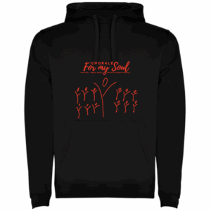 Sweat à capuche noir "Chorale For my Soul"