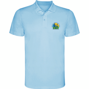 Polo homme Technique Monzha bleu ciel « 2MVH95 »