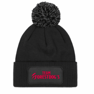 Bonnet pompon noir "Forestdog's"