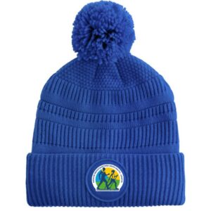 Bonnet pompon bleu royal « 2MVH95 »