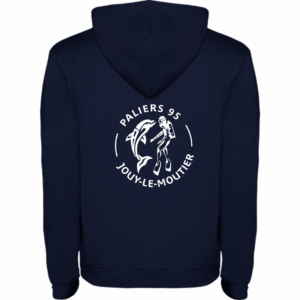Sweat à capuche Urban bleu marine « Paliers 95 »