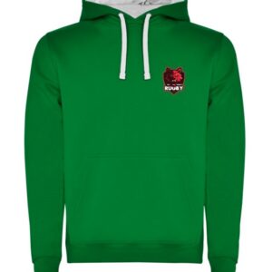 Sweat à capuche Urban vert « Supporter Rugby Limay »
