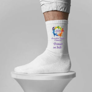 Paire de chaussettes blanches « Danse Menucourt »