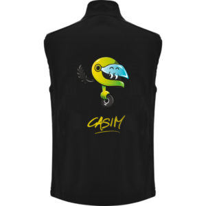 Gilet softshell sans manches Quebec noir « Casim »