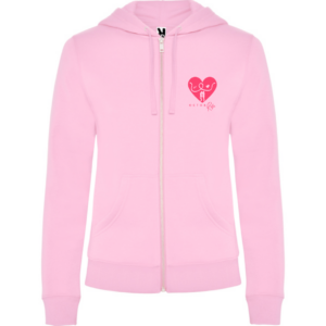 Veste à capuche Rose femme Veleta « Octobre Rose »